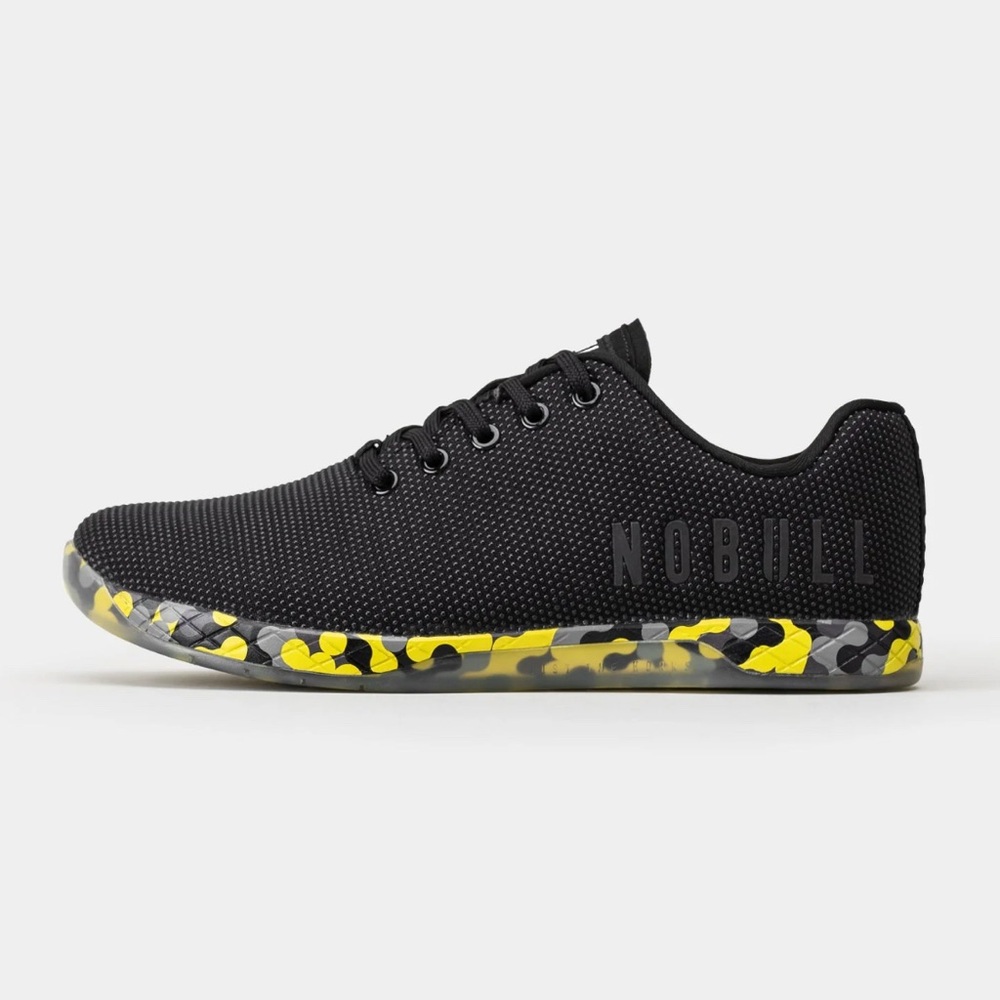 No Bull Radial Outwork Trainer Sneakers in Black/Yellow Size 6.5 Women, 7 Men